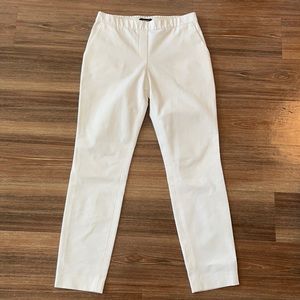 Theory White Cotton Crop Pants Size:00